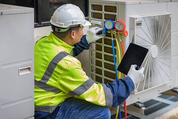 Professional Ac Installation technician working in Somerset, MA